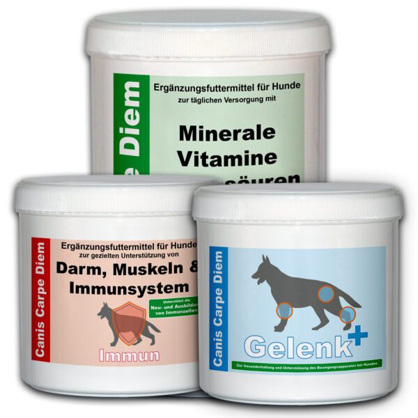 Canis Carpe Diem Vorteilspaket #1 - CCD Mineral 1250g + CCD Gelenk+ 455g + CCD Immun 475g