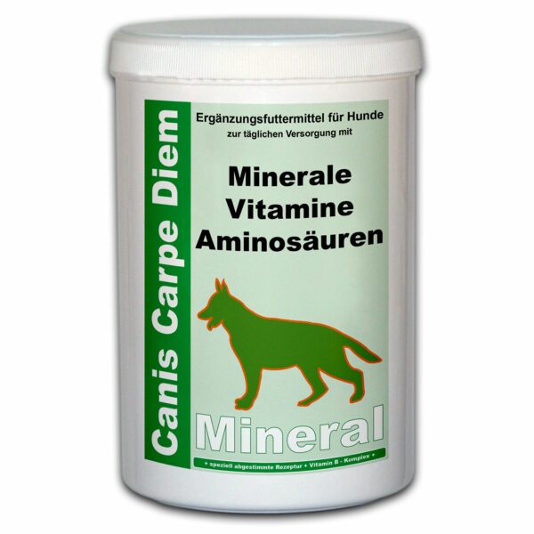 Canis Carpe Diem Mineral - Nahrungsergänzung für Hunde zur Versorgung mit Mineralen, Vitaminen und Aminosäuren