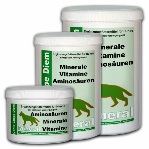 Canis Carpe Diem Mineral - Nahrungsergänzung für Hunde zur Versorgung mit Mineralen, Vitaminen und Aminosäuren